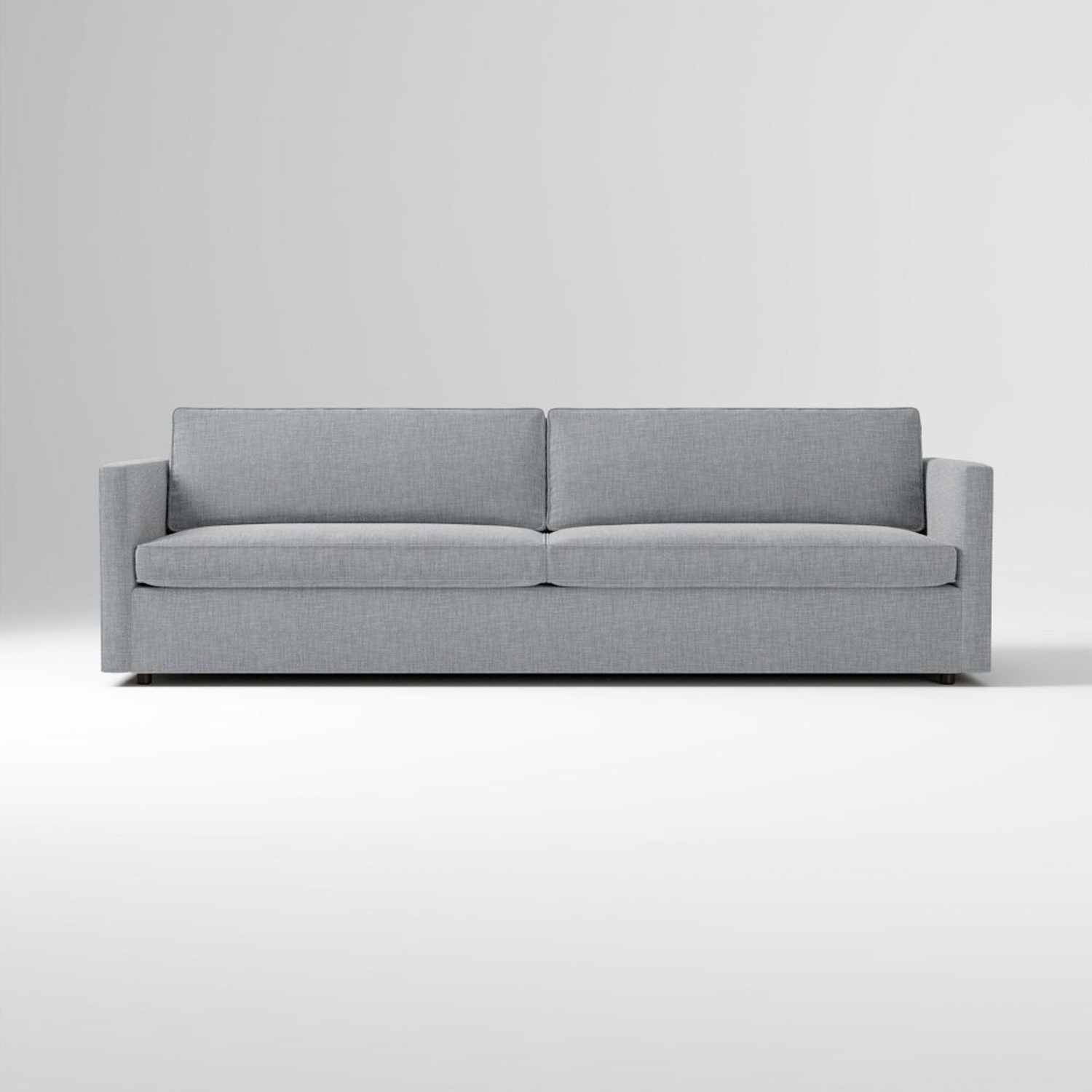 West Elm Light Gray Fabric 2 Seater Sofa - image-6