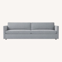 West Elm Light Gray Fabric 2 Seater Sofa