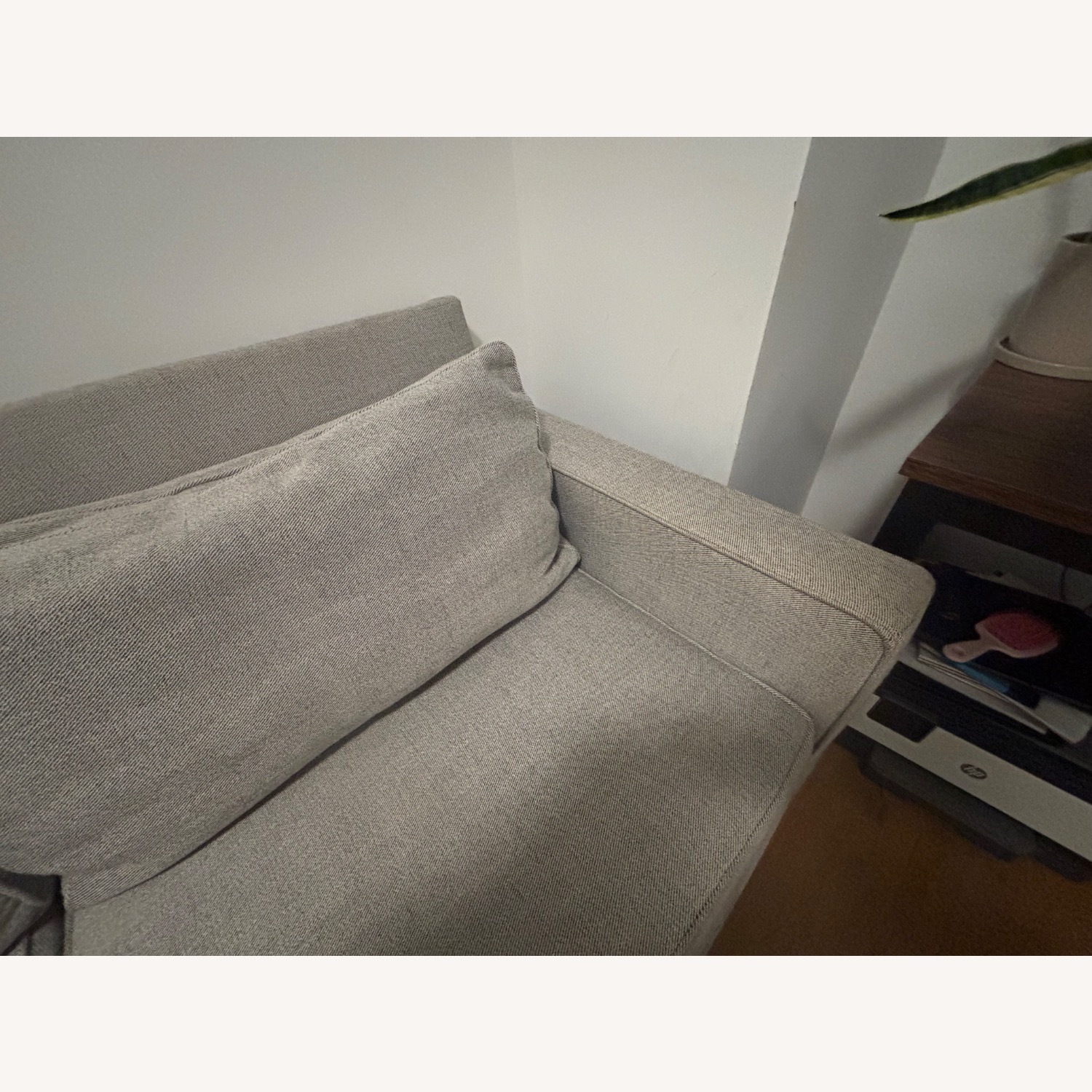 West Elm Light Gray Fabric 2 Seater Sofa - image-4