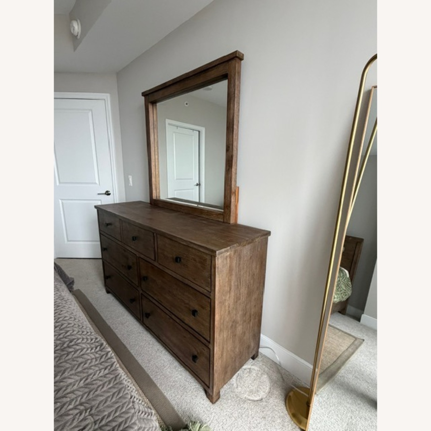 Macy's Light Brown Wood Dresser - image-5