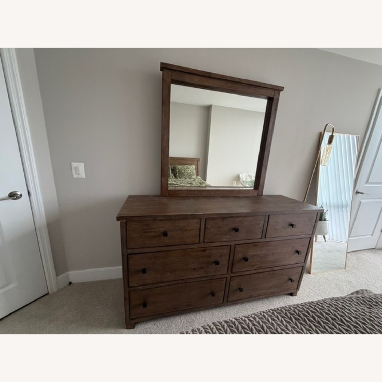 Macy's Light Brown Wood Dresser - image-1