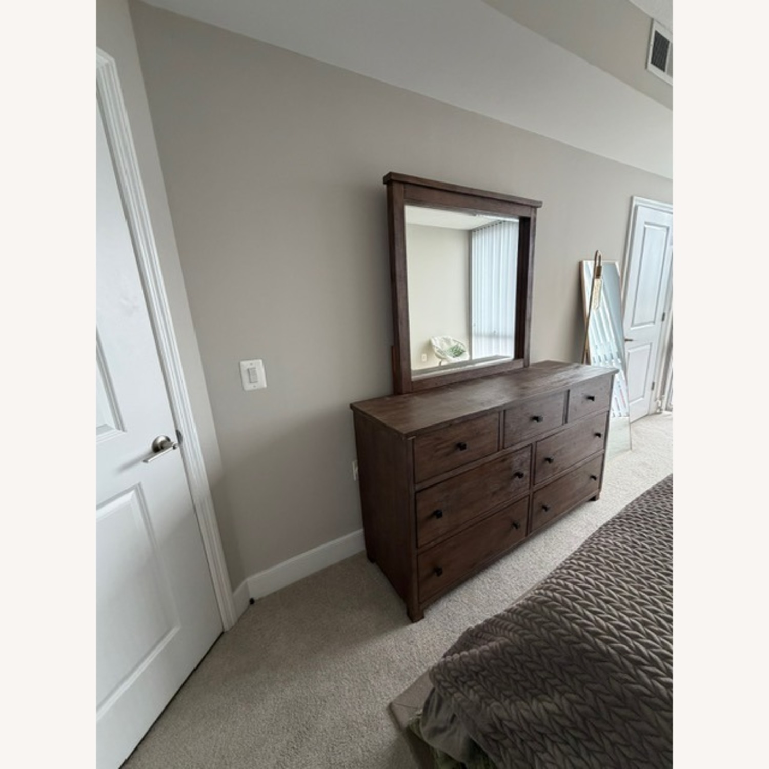Macy's Light Brown Wood Dresser - image-2