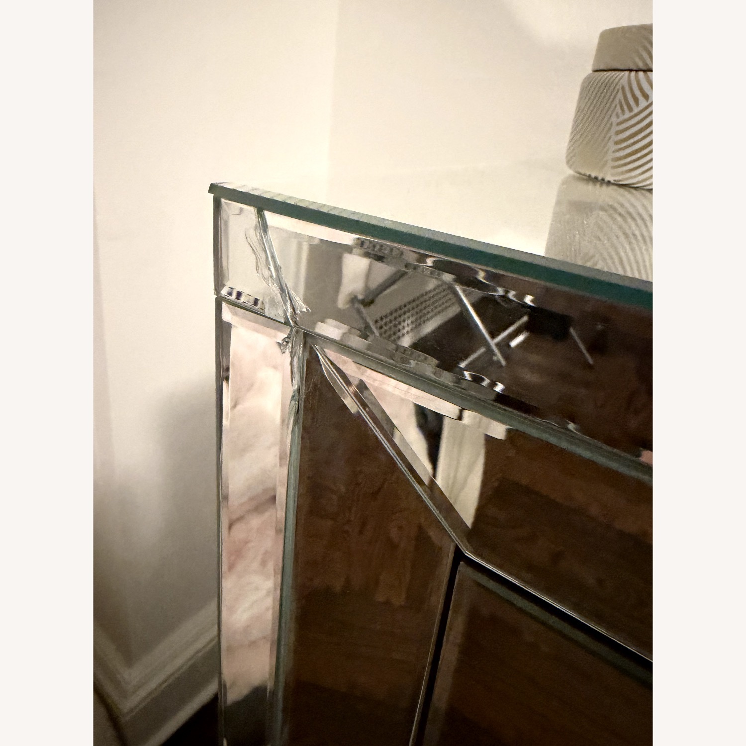 Mirrored Glass Dresser - image-2
