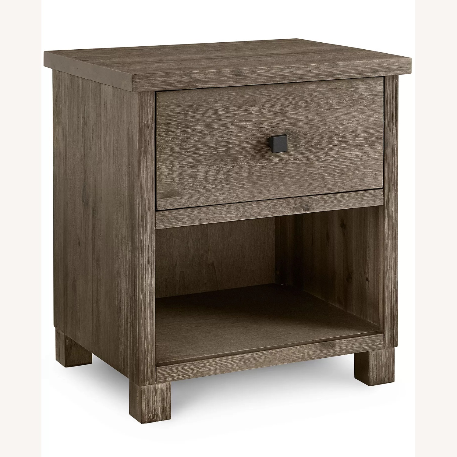 Macy's  Light Brown Wood Nightstand - image-4