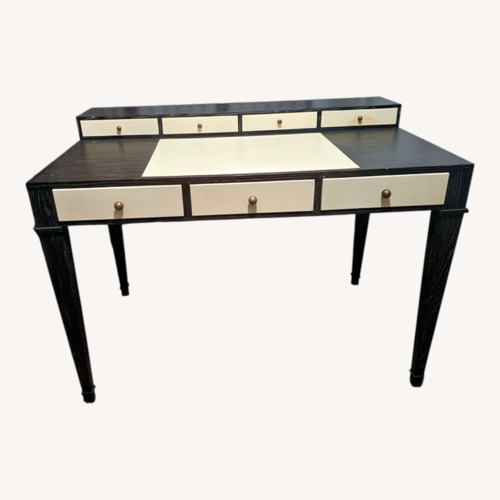 Used Vintage/Antique Dark Brown Wood Desk for sale on AptDeco