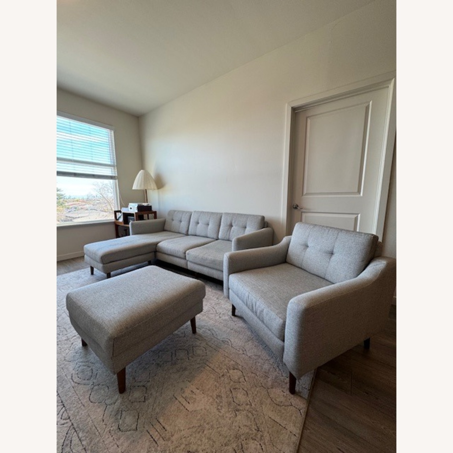 Burrow Nomad Armchair with Ottoman - image-2