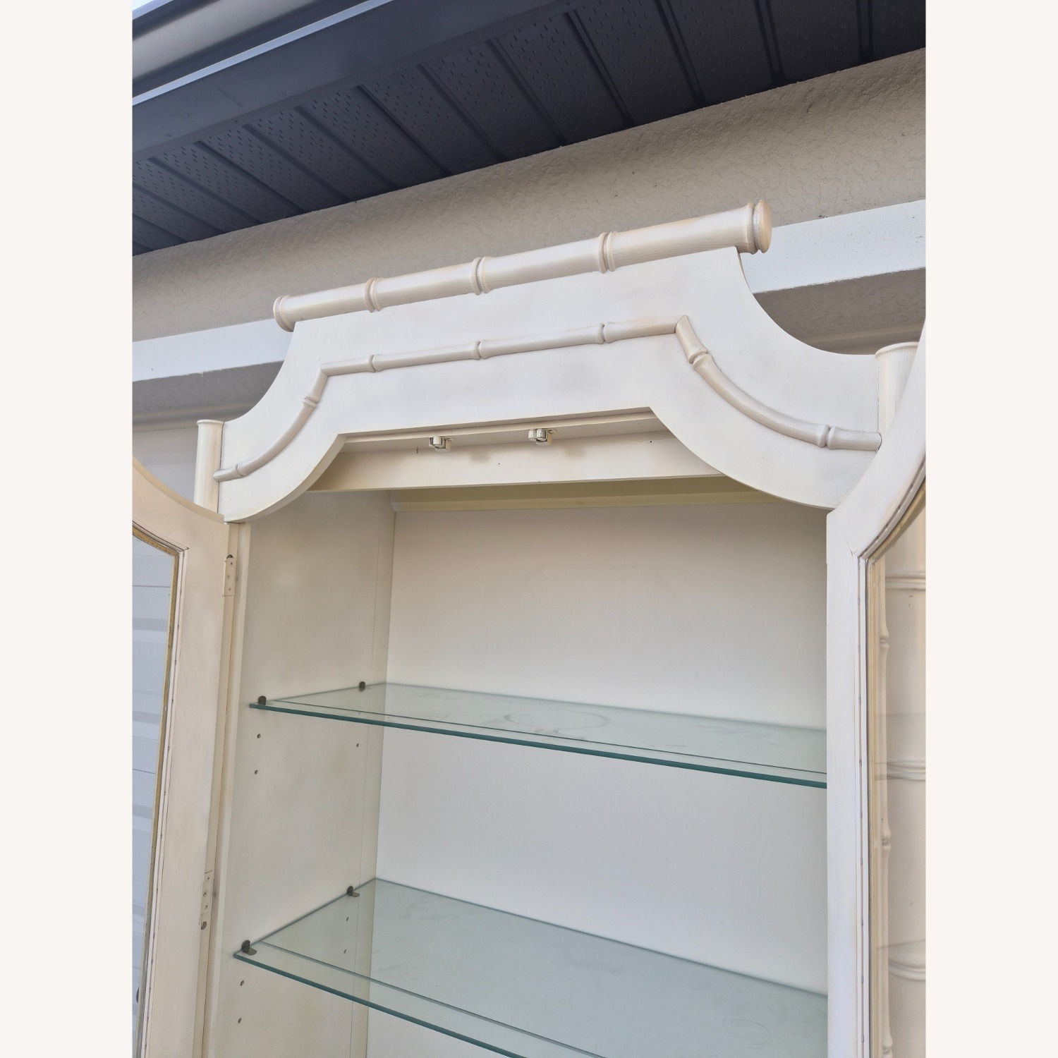 Thomasville Allegro Faux Bamboo China Cabinet - image-11