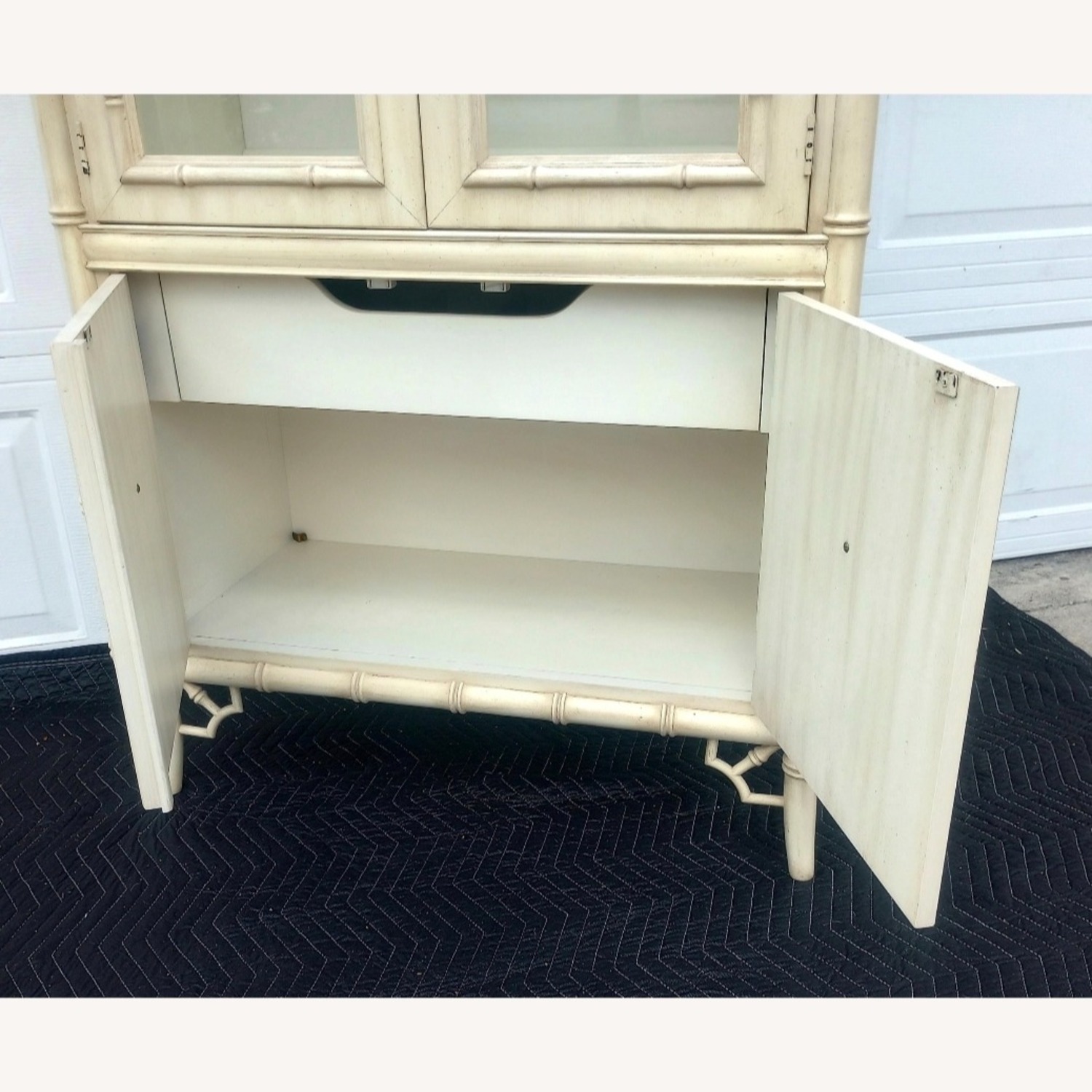 Thomasville Allegro Faux Bamboo China Cabinet - image-5