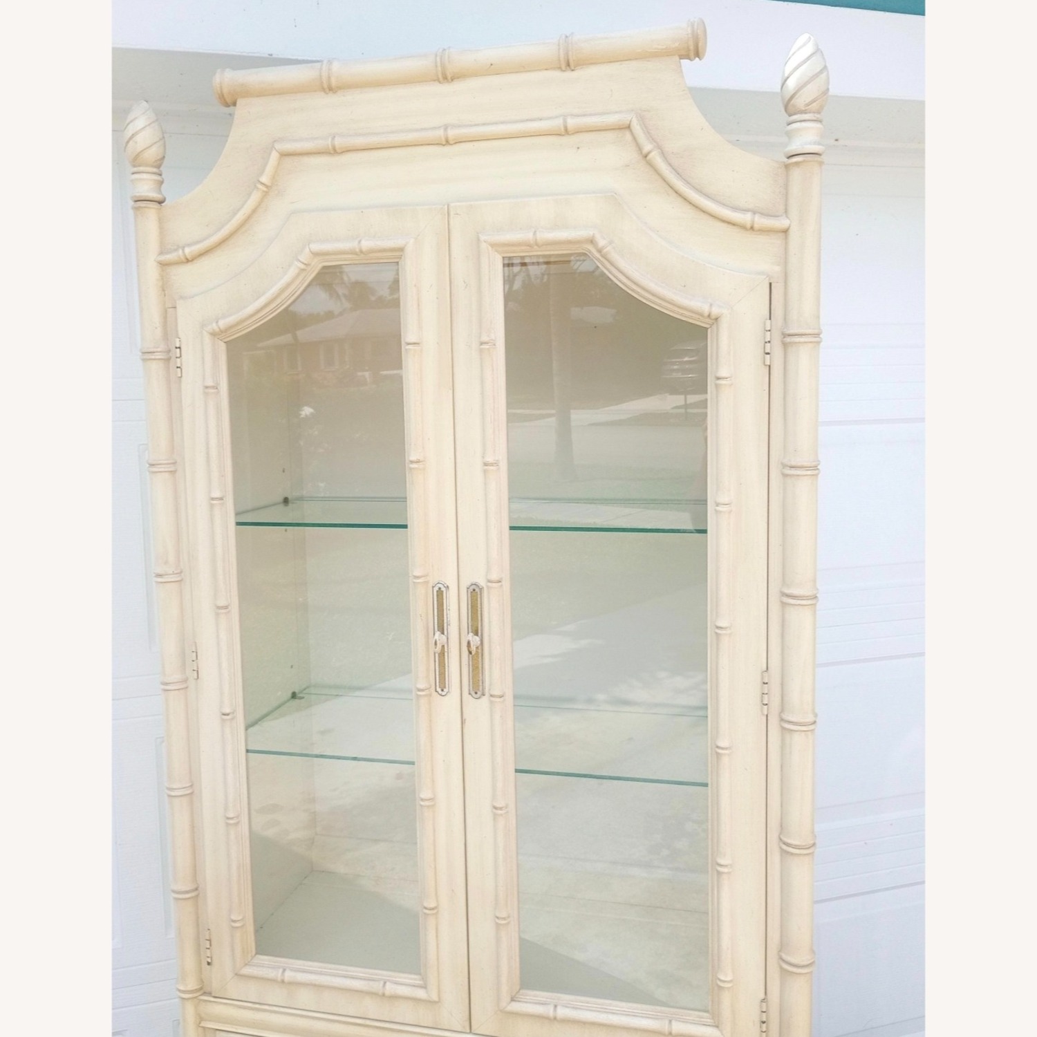 Thomasville Allegro Faux Bamboo China Cabinet - image-3