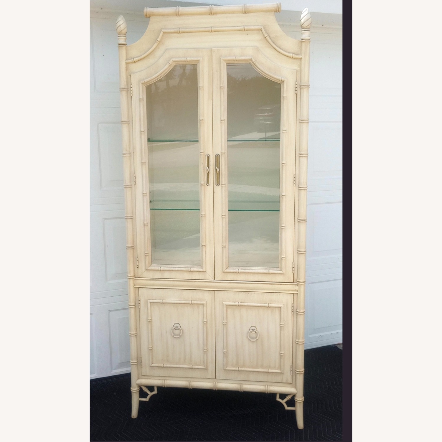 Thomasville Allegro Faux Bamboo China Cabinet - image-2