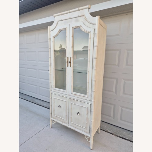 Used Thomasville Allegro Faux Bamboo China Cabinet for sale on AptDeco