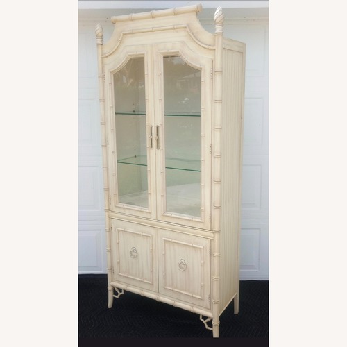 Used Thomasville Allegro Faux Bamboo China Cabinet for sale on AptDeco