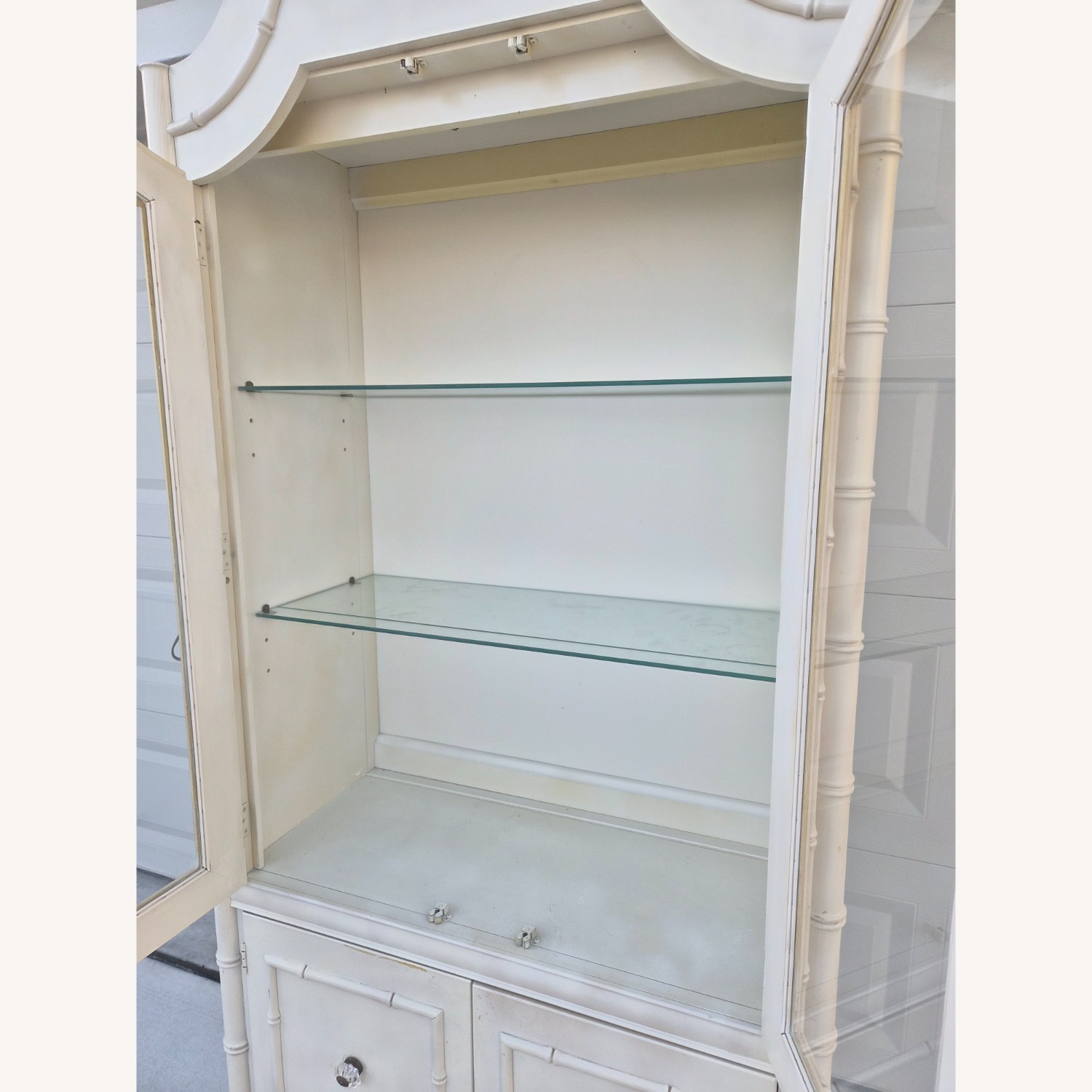 Thomasville Allegro Faux Bamboo China Cabinet - image-6