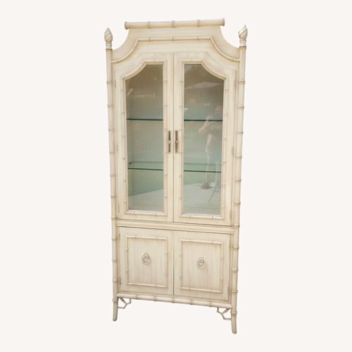 Used Thomasville Allegro Faux Bamboo China Cabinet for sale on AptDeco
