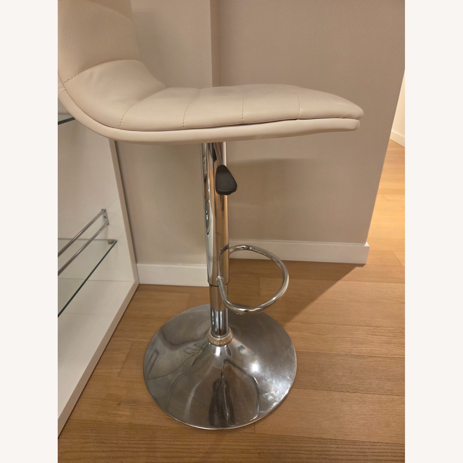 White Fabric Stools - image-3