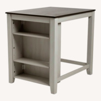 Wayfair 3 Piece White Wood Dining Table + Chairs