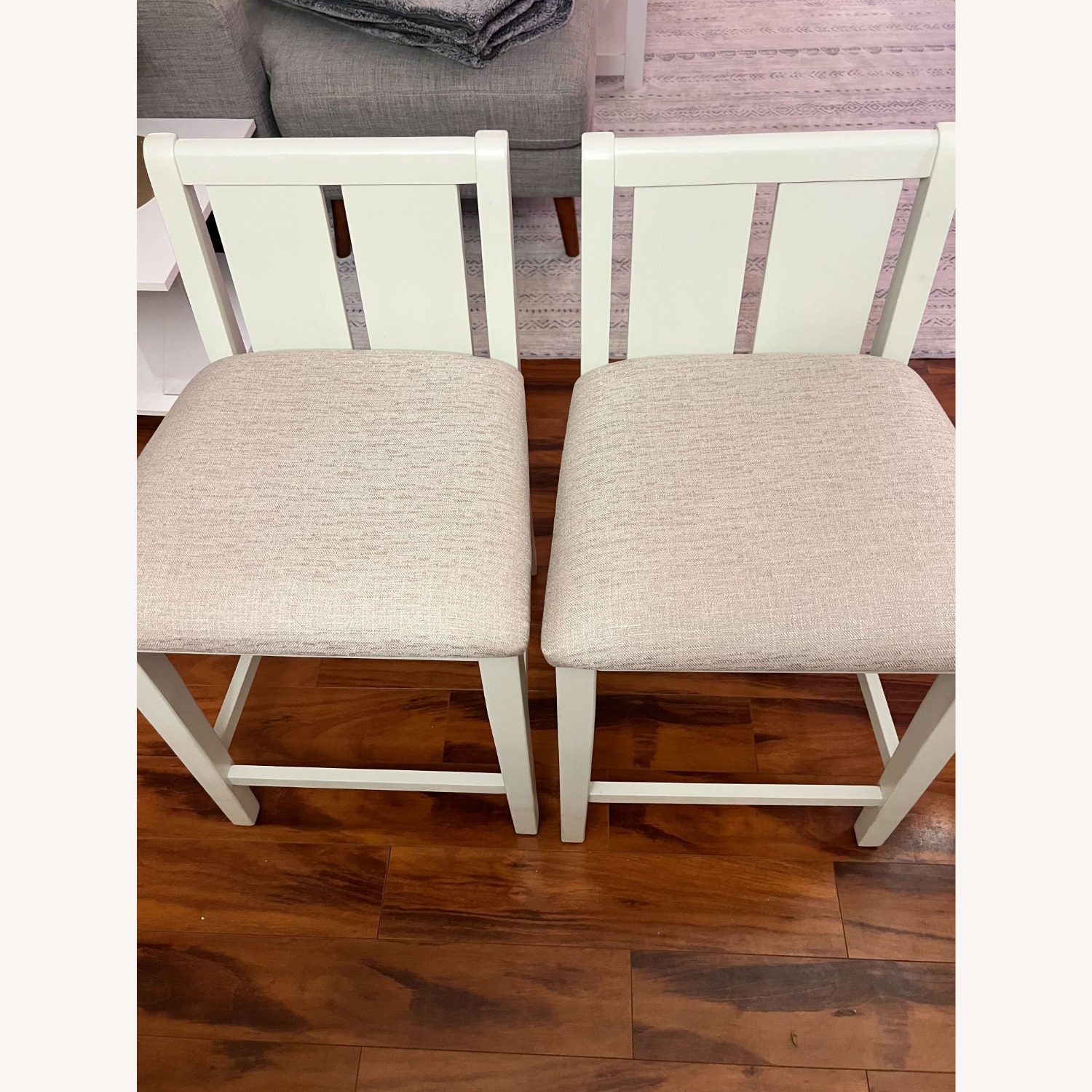 Wayfair 3 Piece White Wood Dining Table + Chairs - image-4
