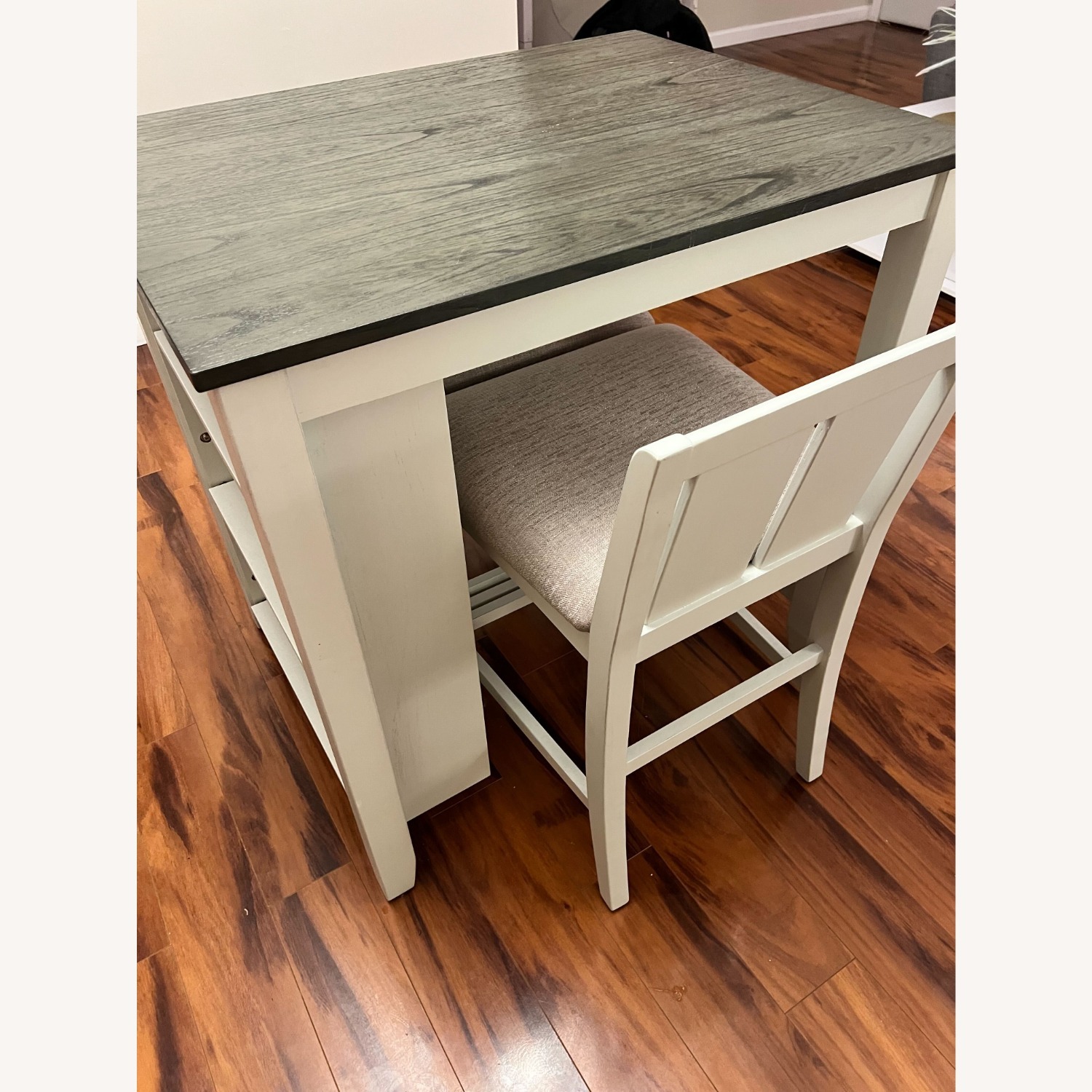 Wayfair 3 Piece White Wood Dining Table + Chairs - image-6