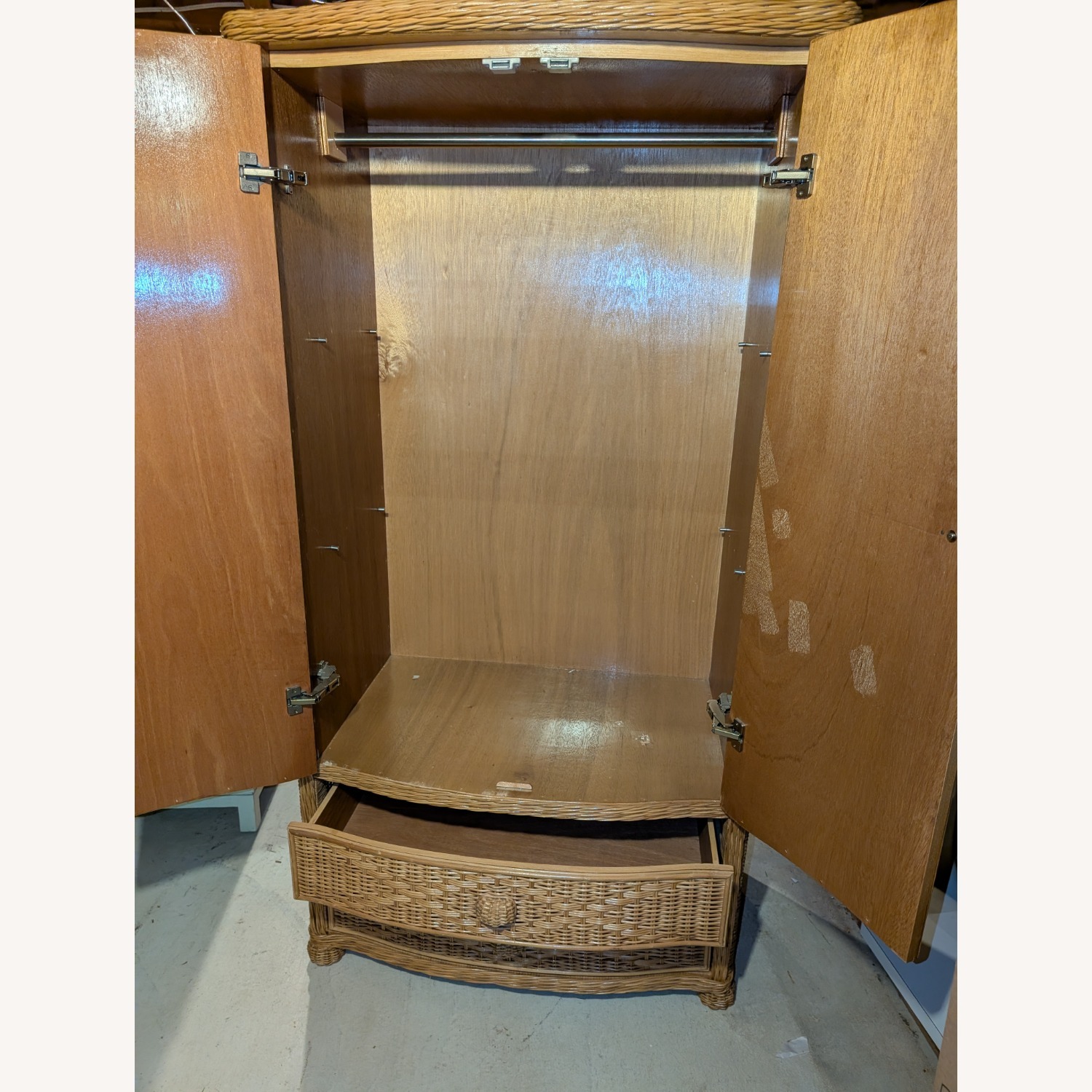 Pier 1 Imports San Angelo Natural Rattan Armoire - image-2