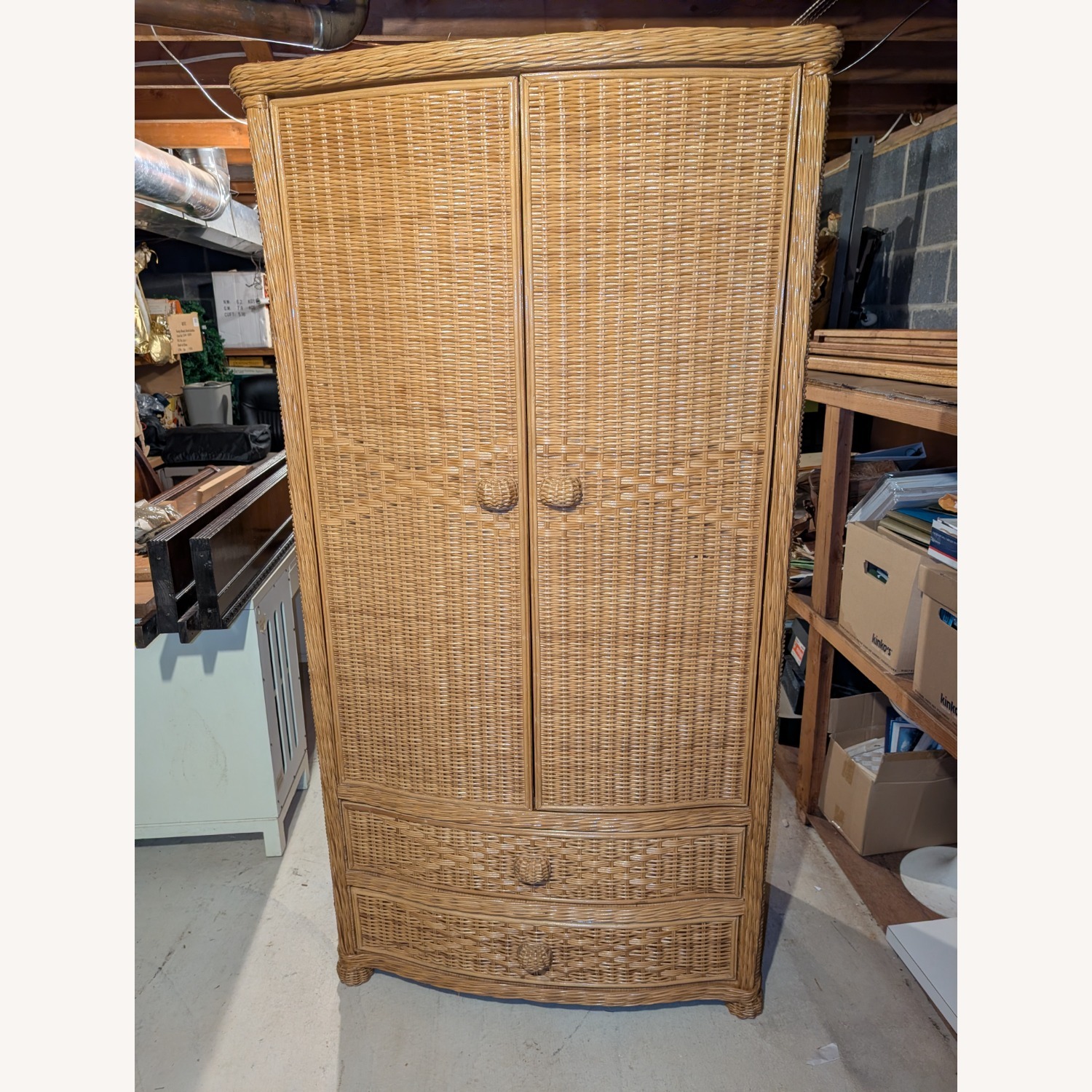 Pier 1 Imports San Angelo Natural Rattan Armoire - image-1