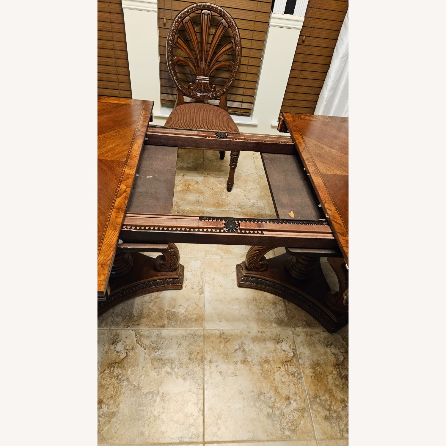 Ashley Dark Brown Wood Dining Set - image-4