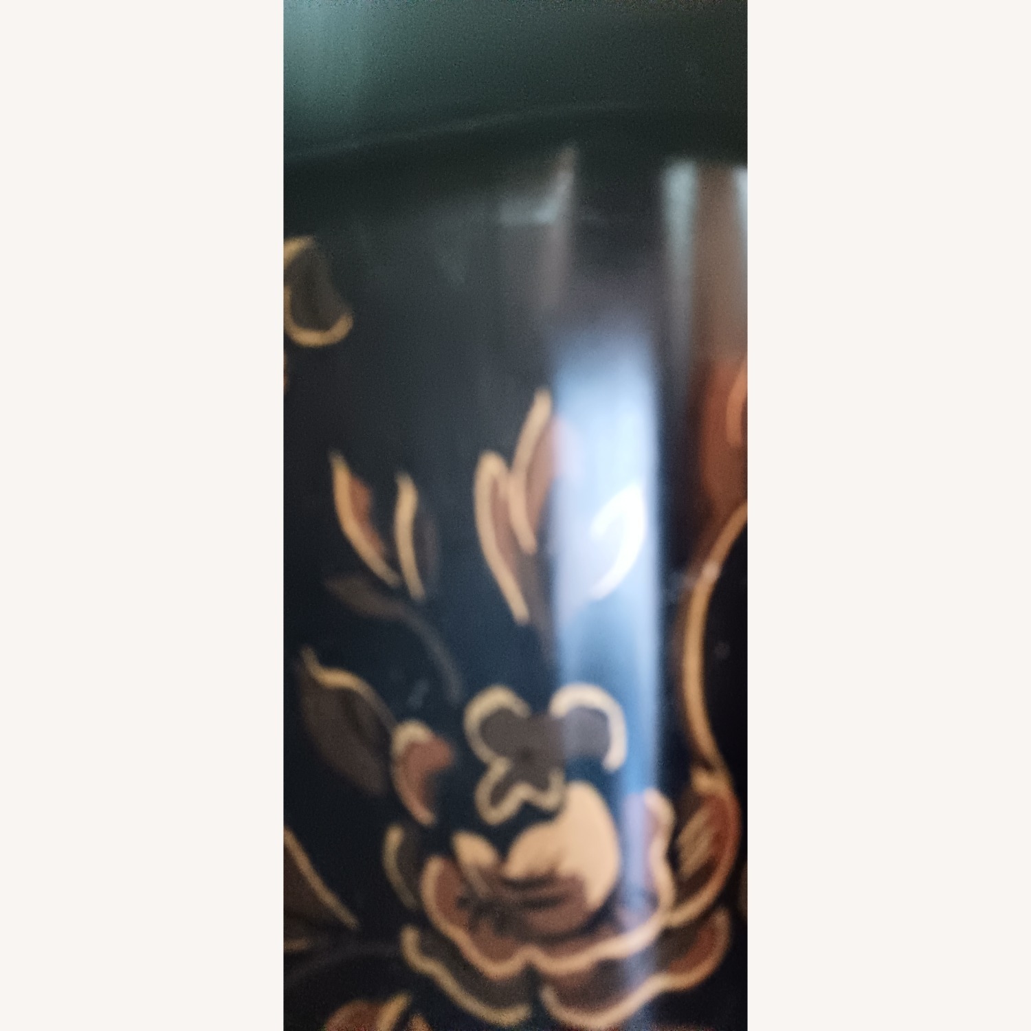 Drexel Black Glass Side Table - image-7