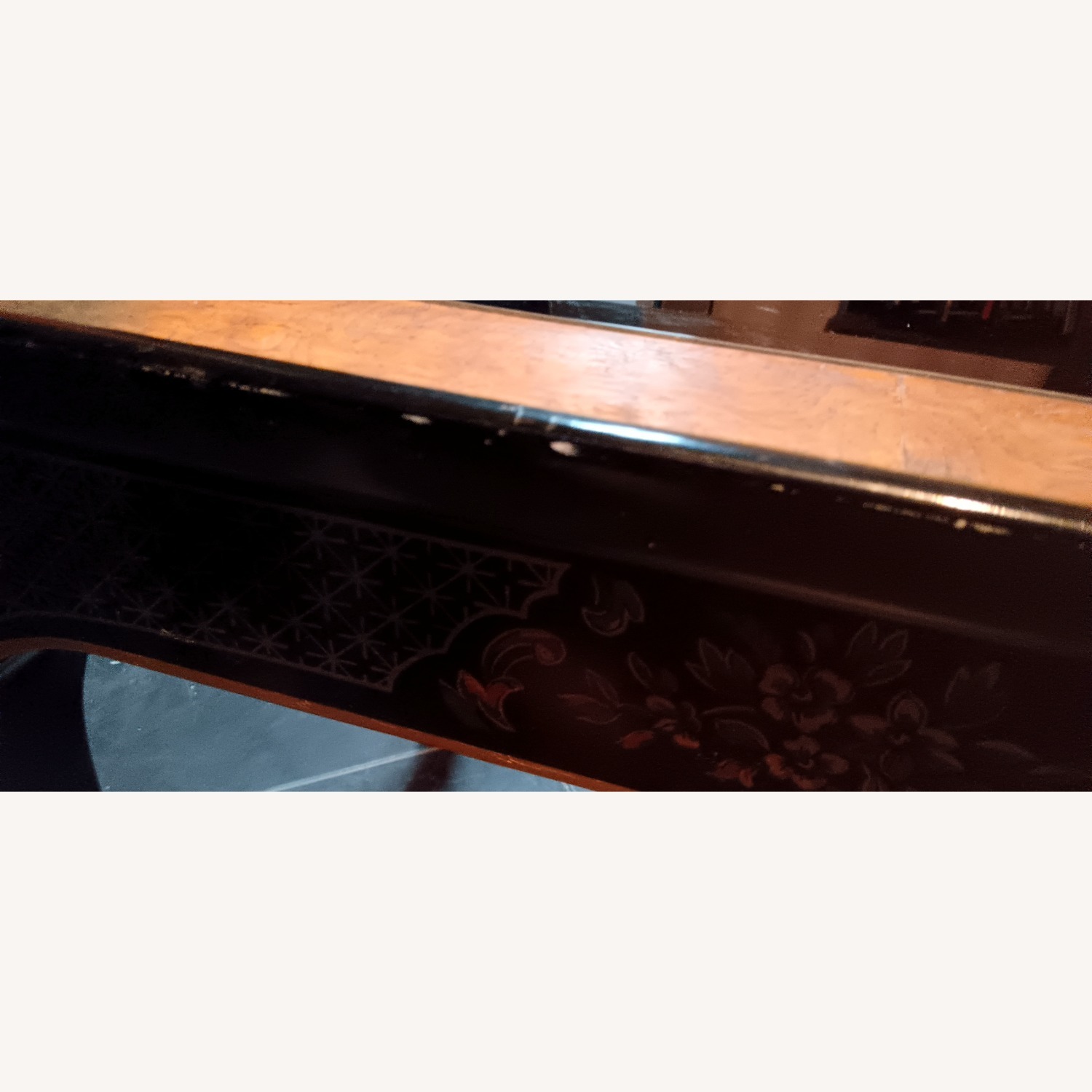 Drexel Black Glass Side Table - image-4