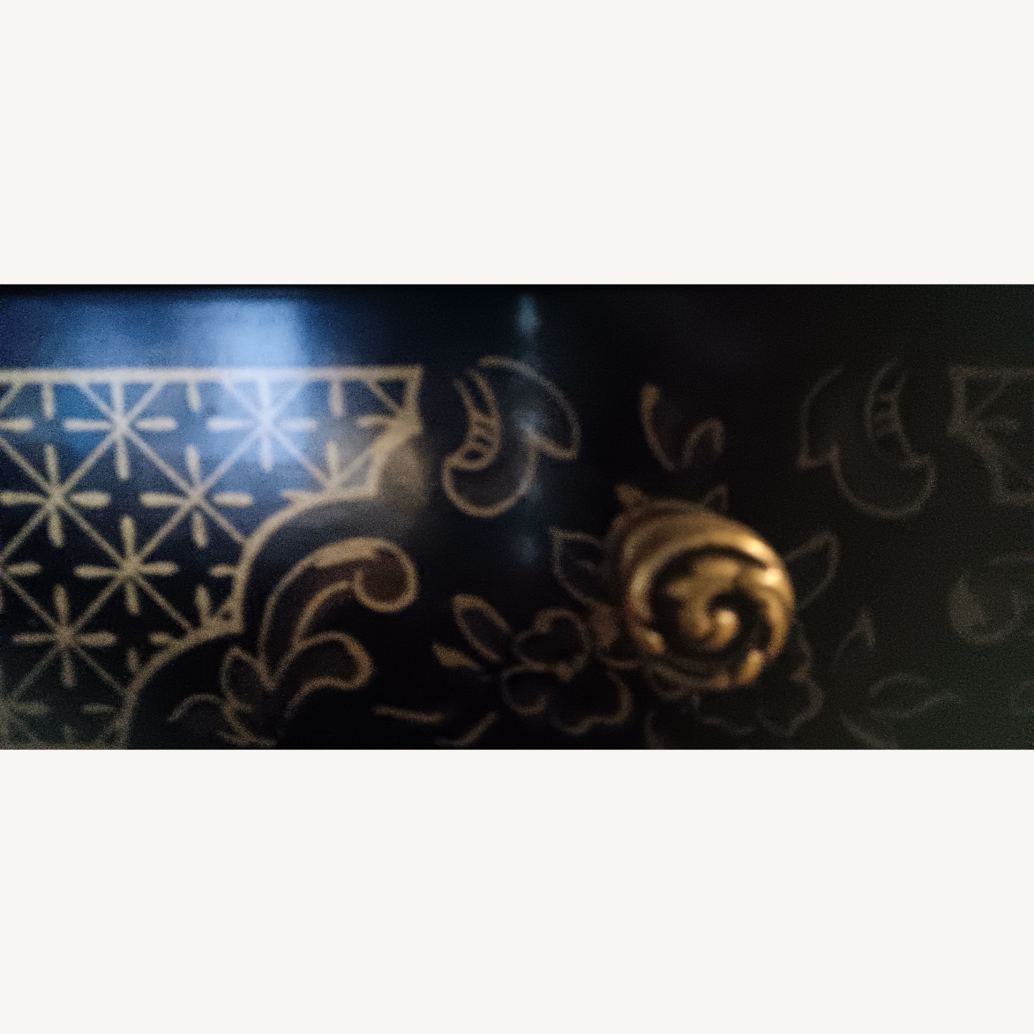 Drexel Black Glass Side Table - image-10