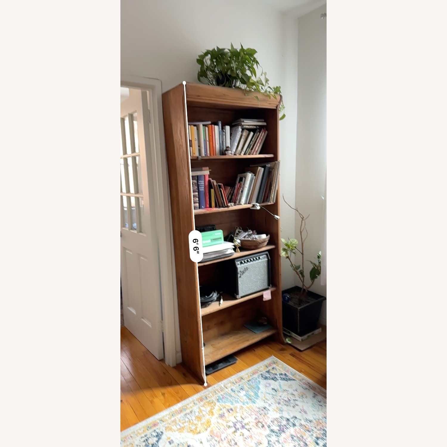 India Teak Wood Bookcase - image-3