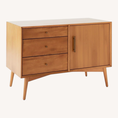 Used West Elm Light Brown Wood Media Storage for sale on AptDeco