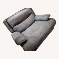 Living Spaces Dark Gray Fabric Recliner