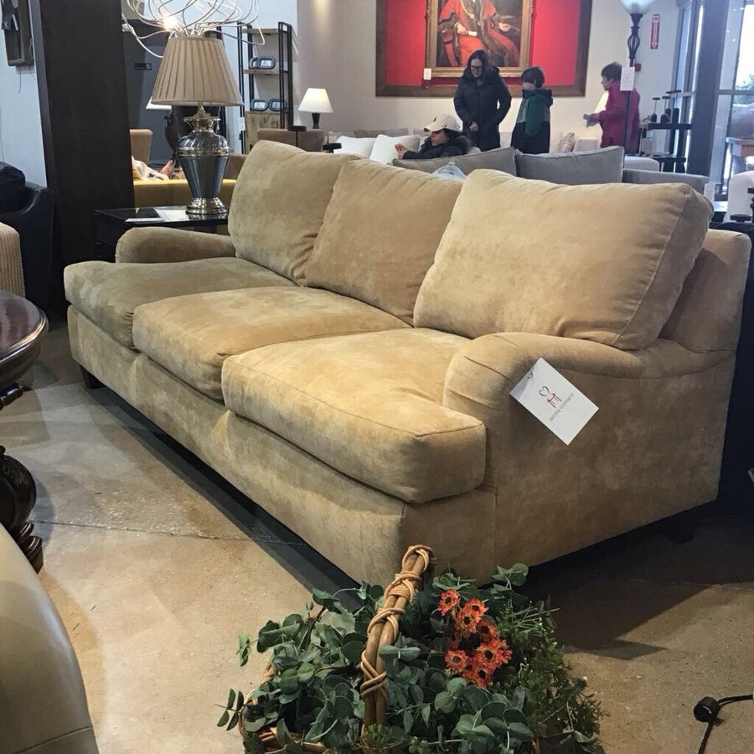 Ellis Home Furnishings Chenille 3-Seat Sofa - image-1