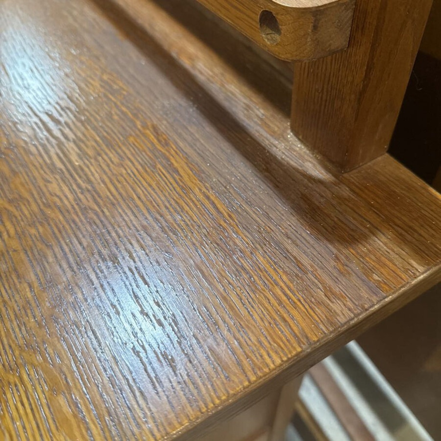 Bassett Arts & Crafts Style Oak Buffet - image-8