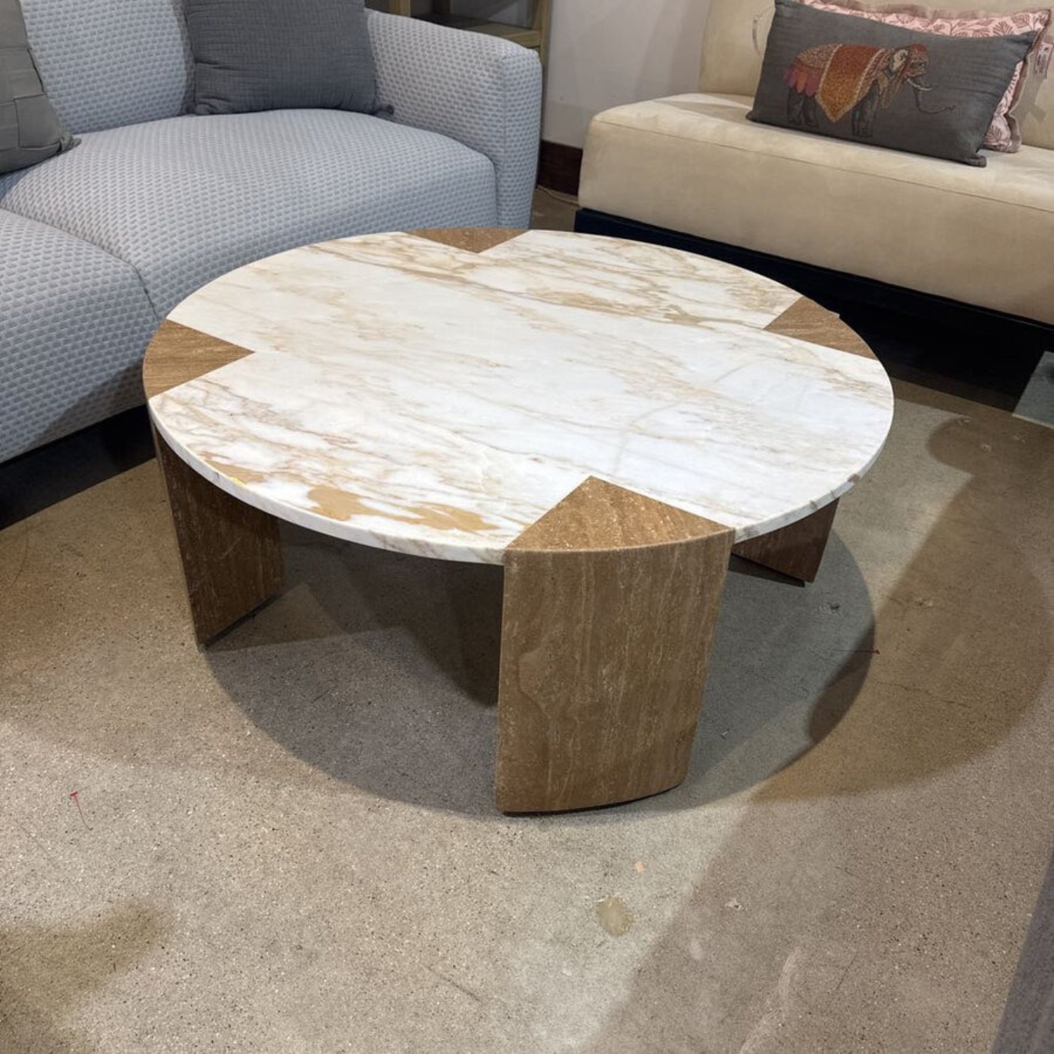 Lulu & Georgia Mahoe Round Stone by Carly Cushnie Coffee Table - image-1