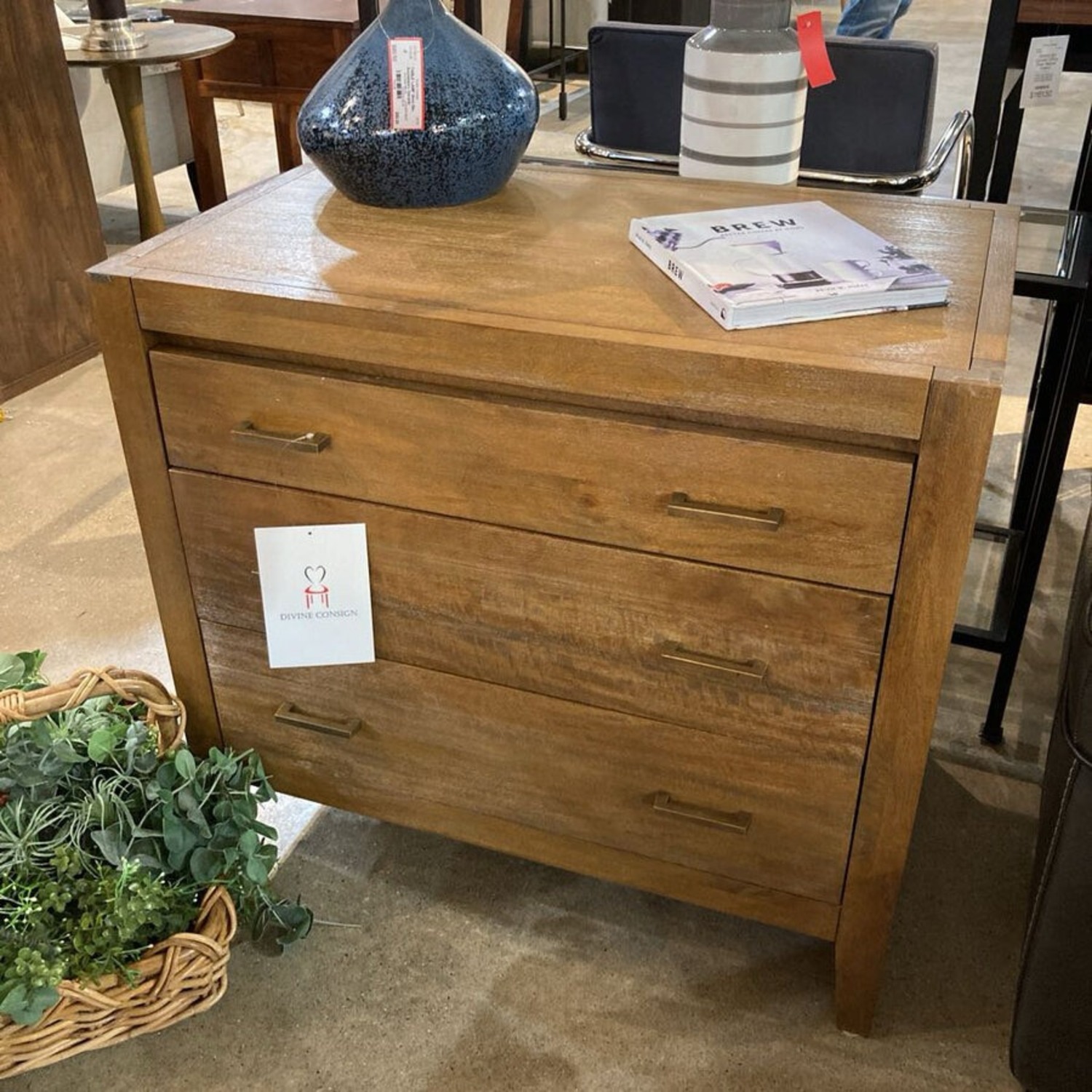 Crate & Barrel Nightstand - image-2