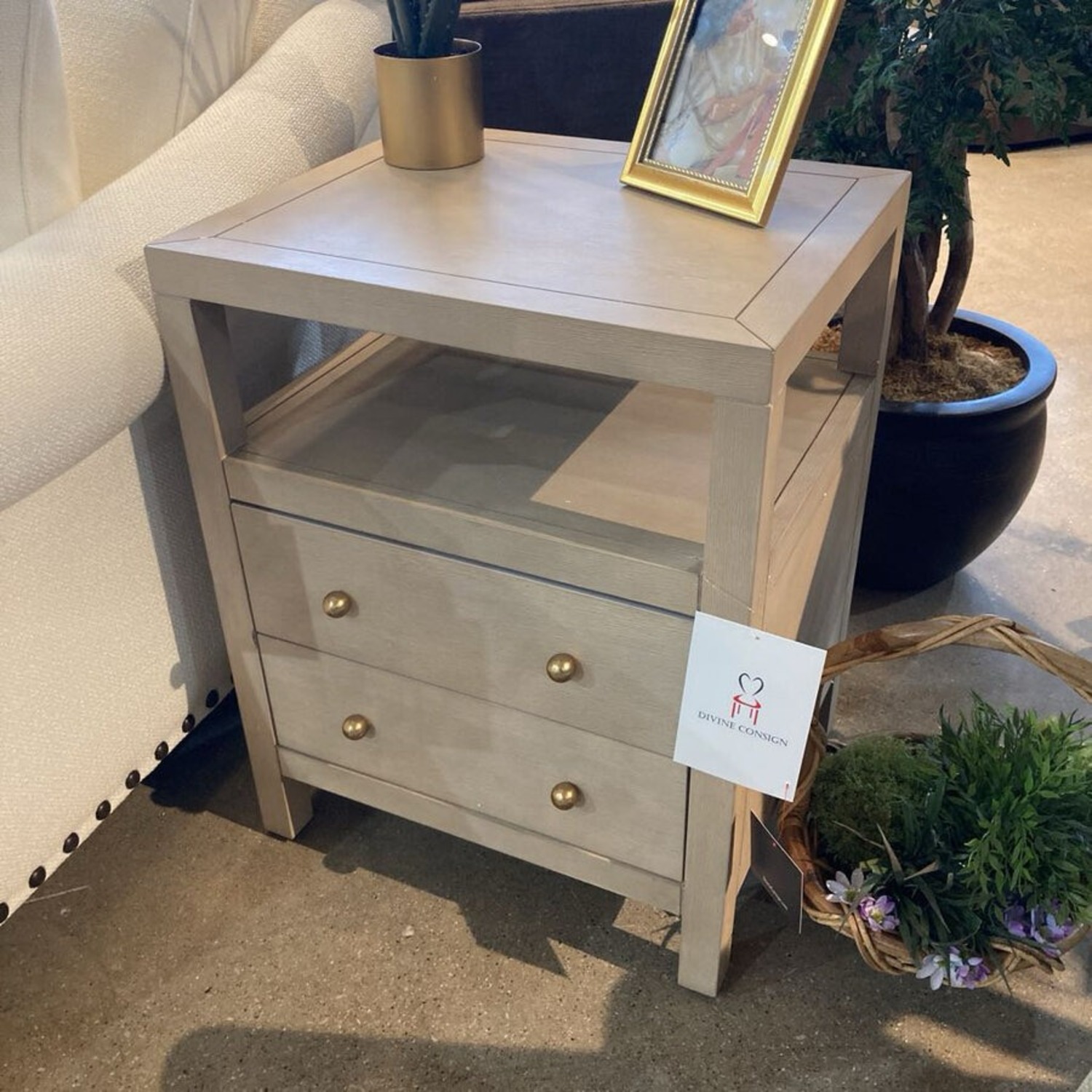 Celine 2-Drawer Nightstand - image-2