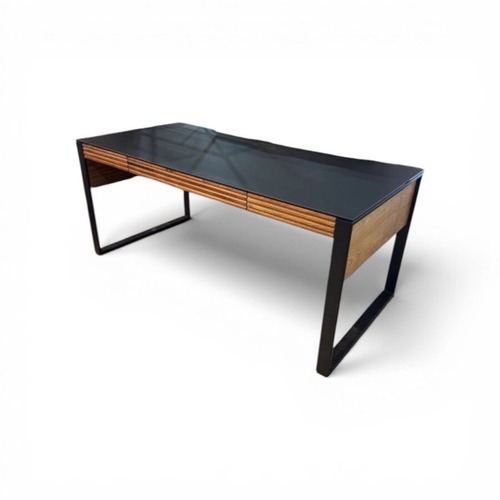 Used BDI Corridor Office Desk Natural Walnut for sale on AptDeco