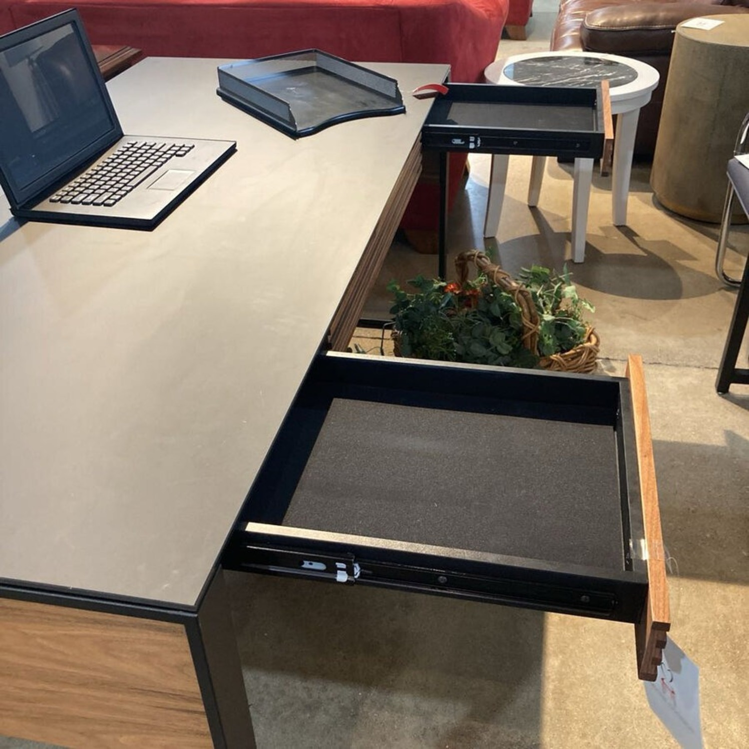 BDI Corridor Office Desk Natural Walnut - image-7