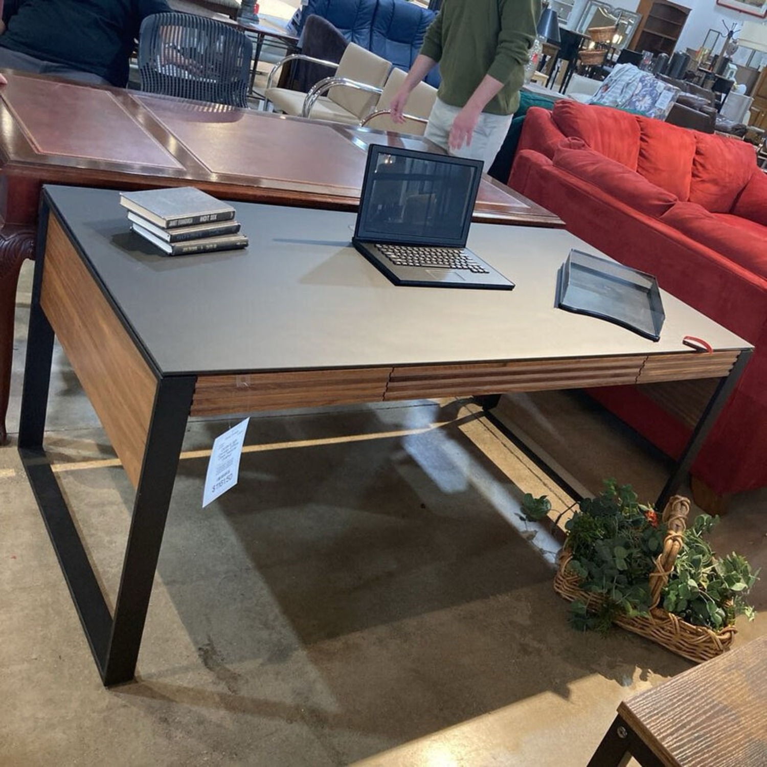 BDI Corridor Office Desk Natural Walnut - image-3