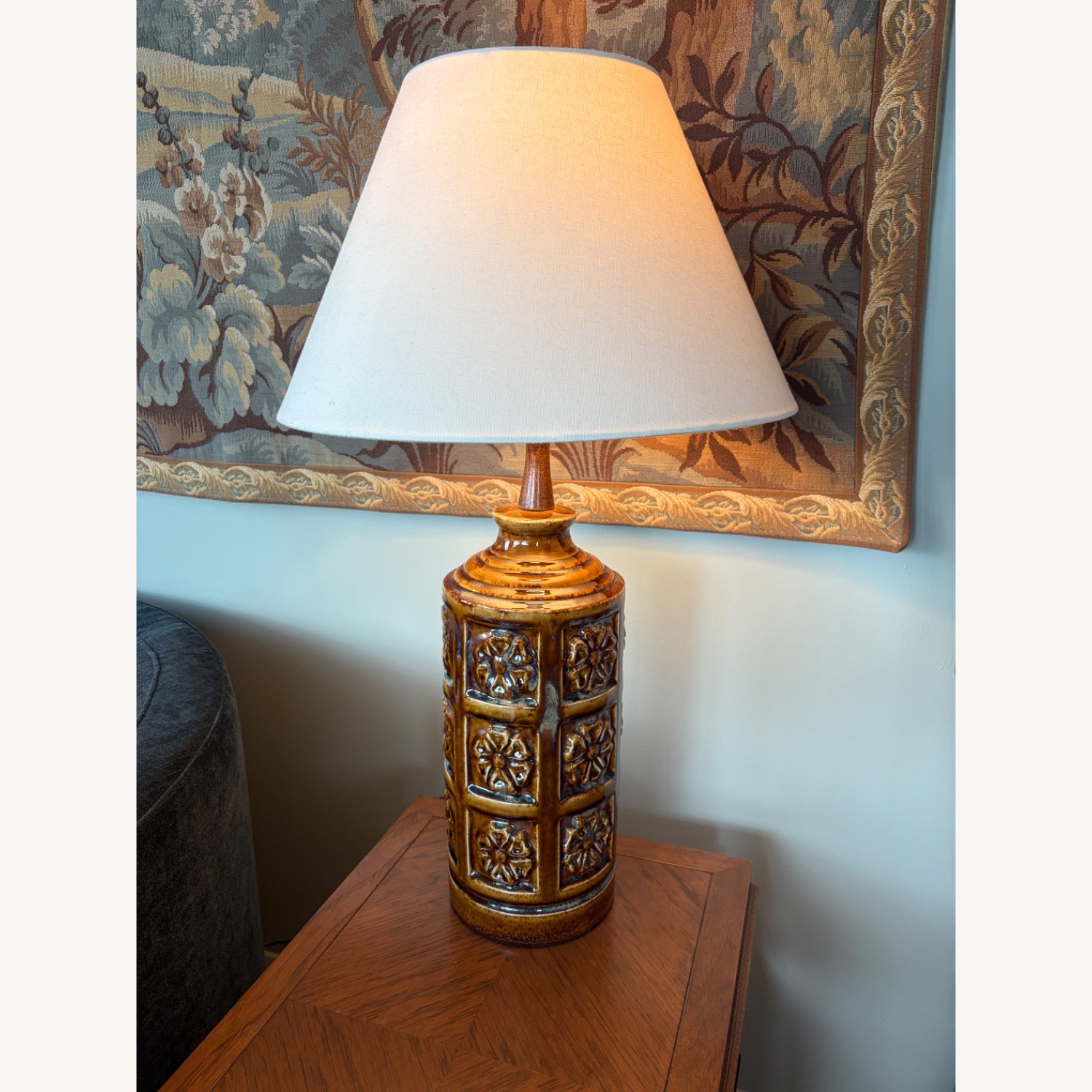 Vintage Bitossi Style Glazed Ceramic Table Lamps - image-2