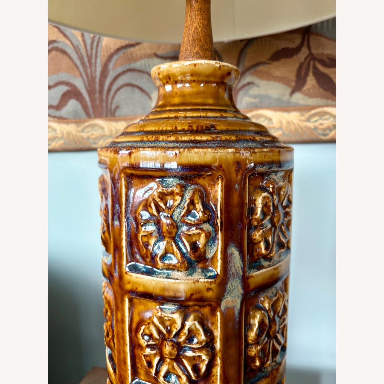 Vintage Bitossi Style Glazed Ceramic Table Lamps - image-4