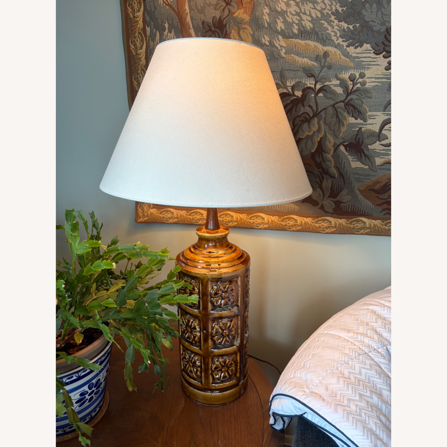 Vintage Bitossi Style Glazed Ceramic Table Lamps - image-3