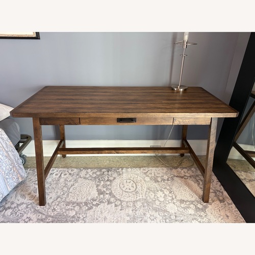 Used West Elm Dark Brown Wood Desk for sale on AptDeco