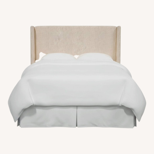 Used Natural Linen Headboard for sale on AptDeco
