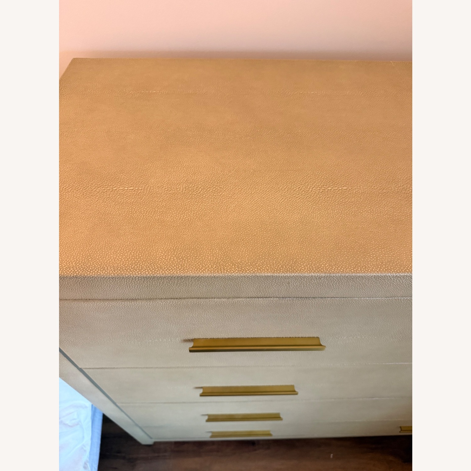 Restoration Hardware Graydon Shagreen Dresser Bone - image-3