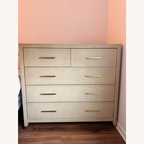 Used Restoration Hardware Graydon Shagreen Dresser Bone for sale on AptDeco