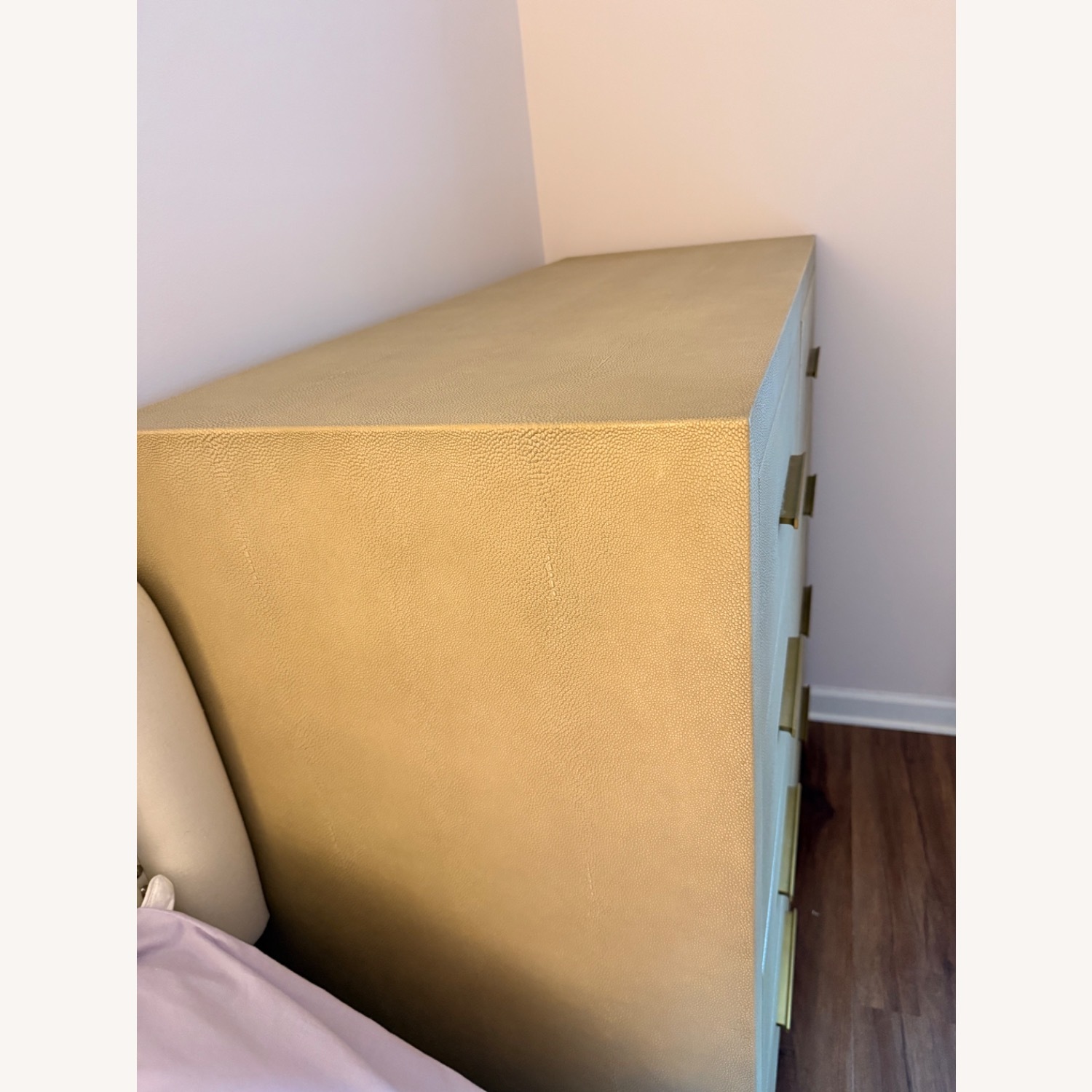 Restoration Hardware Graydon Shagreen Dresser Bone - image-2