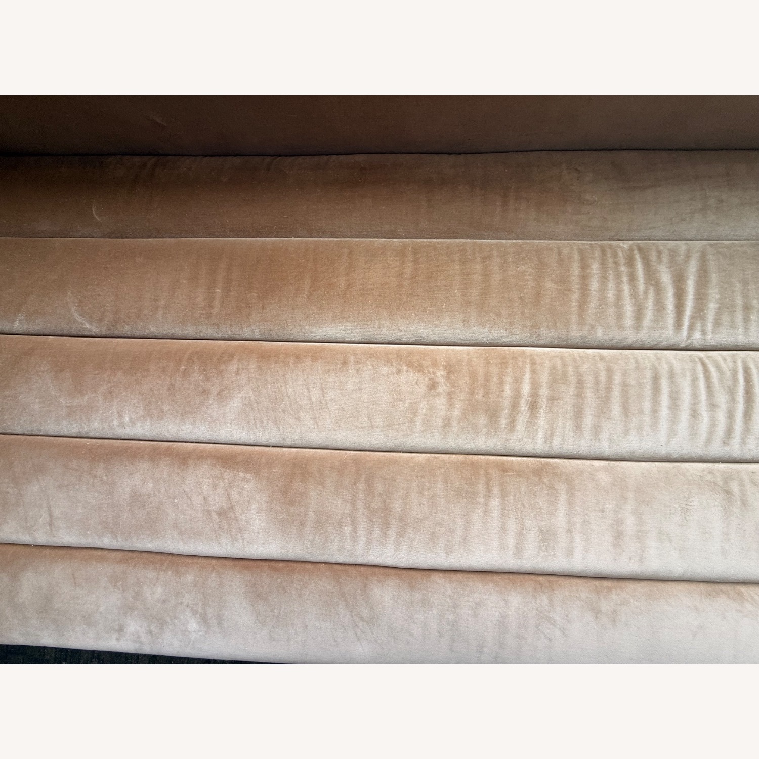 CB2 Strato Gold Velvet 3+ Seater Sofa - image-4