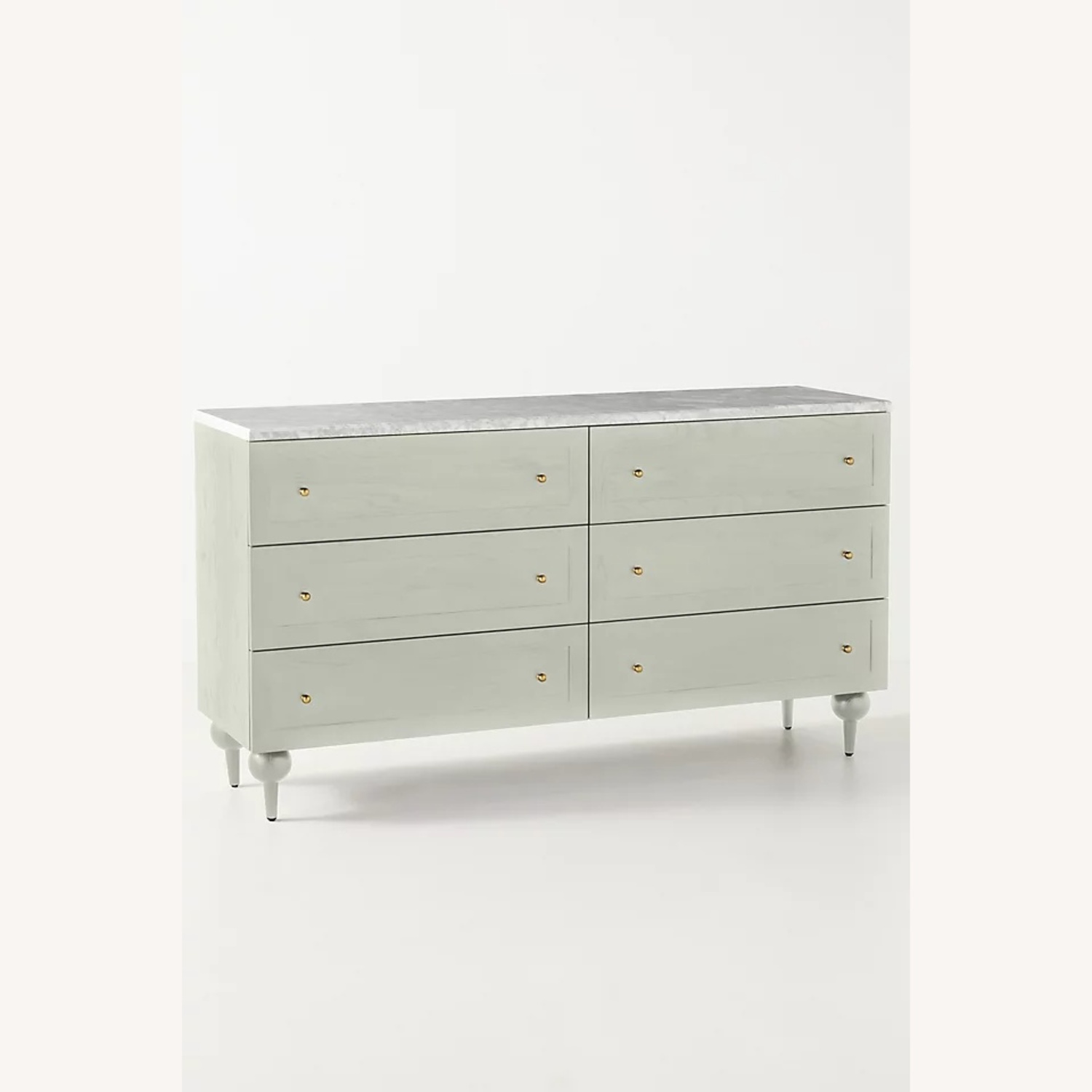 Anthropologie Fern 6 Drawer Dresser Marble  - image-8