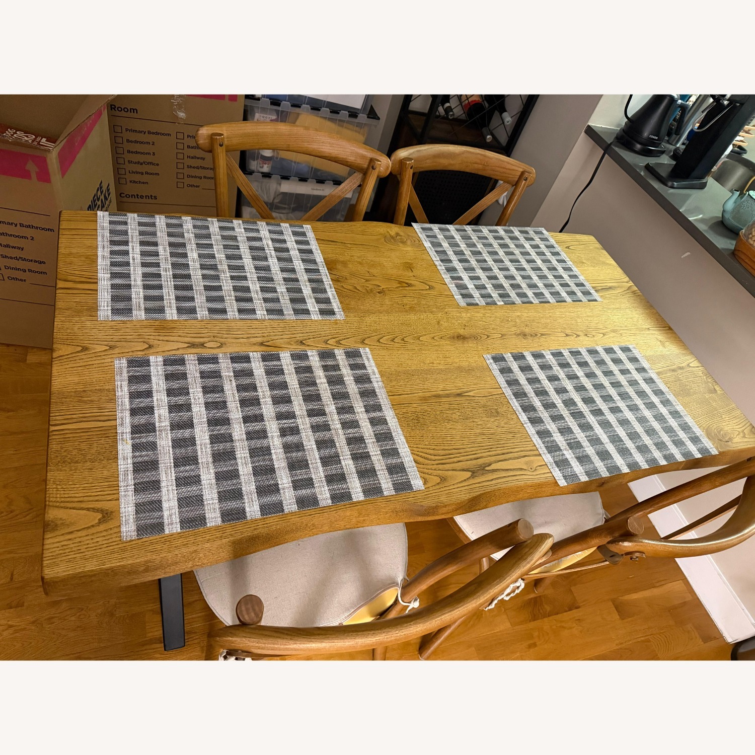 Natural Wood Dining Table - image-1